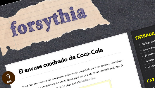 Cambiando la cara. Nuevo diseño para forsythia.es